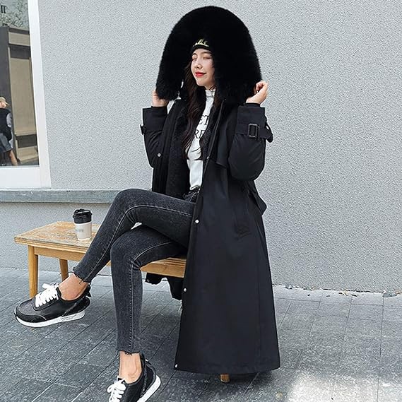 Women Padded Jacket Padded Jacket Coats for Women Neck Faux Fur Thick Warm Thick Winter Fall Padded Jacket 2023