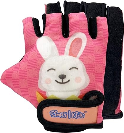Kids Bike Gloves for Balanced Bike Mountain Bicycle Biking I Breathable Fingerless Toddler Kids Cycling Gloves with Extra Protective Cushions I CPSIA Certified Riding Gloves for Girl Boy Child Youth