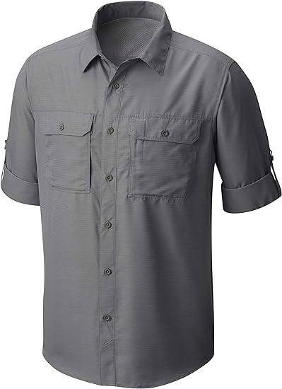 Mountain Hardwear Men's Canyon Long Sleeve Shirt for Camping, Hiking, and Everyday Wear | Moisture-Wicking and Breathable