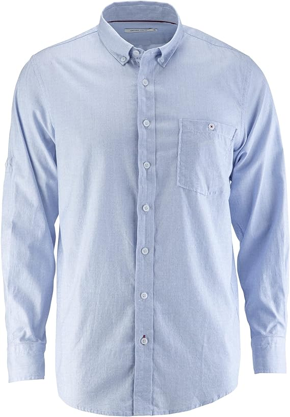 Arturo Calle Casual Mens Shirts Long Sleeve with Classic Fit Dress Big and Tall Premium Soft Cotton Button Down Tee